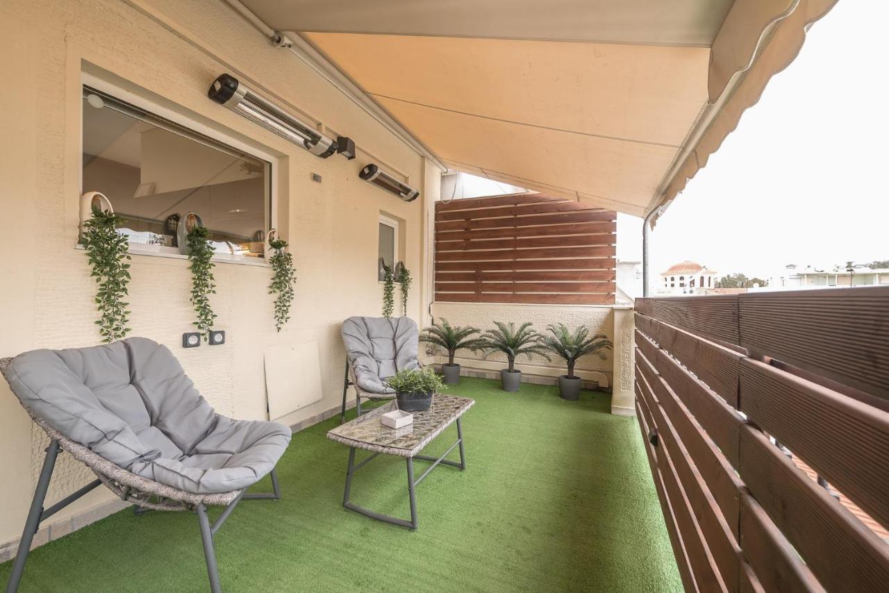 Petralona Stylish Penthouse דירה אתונה